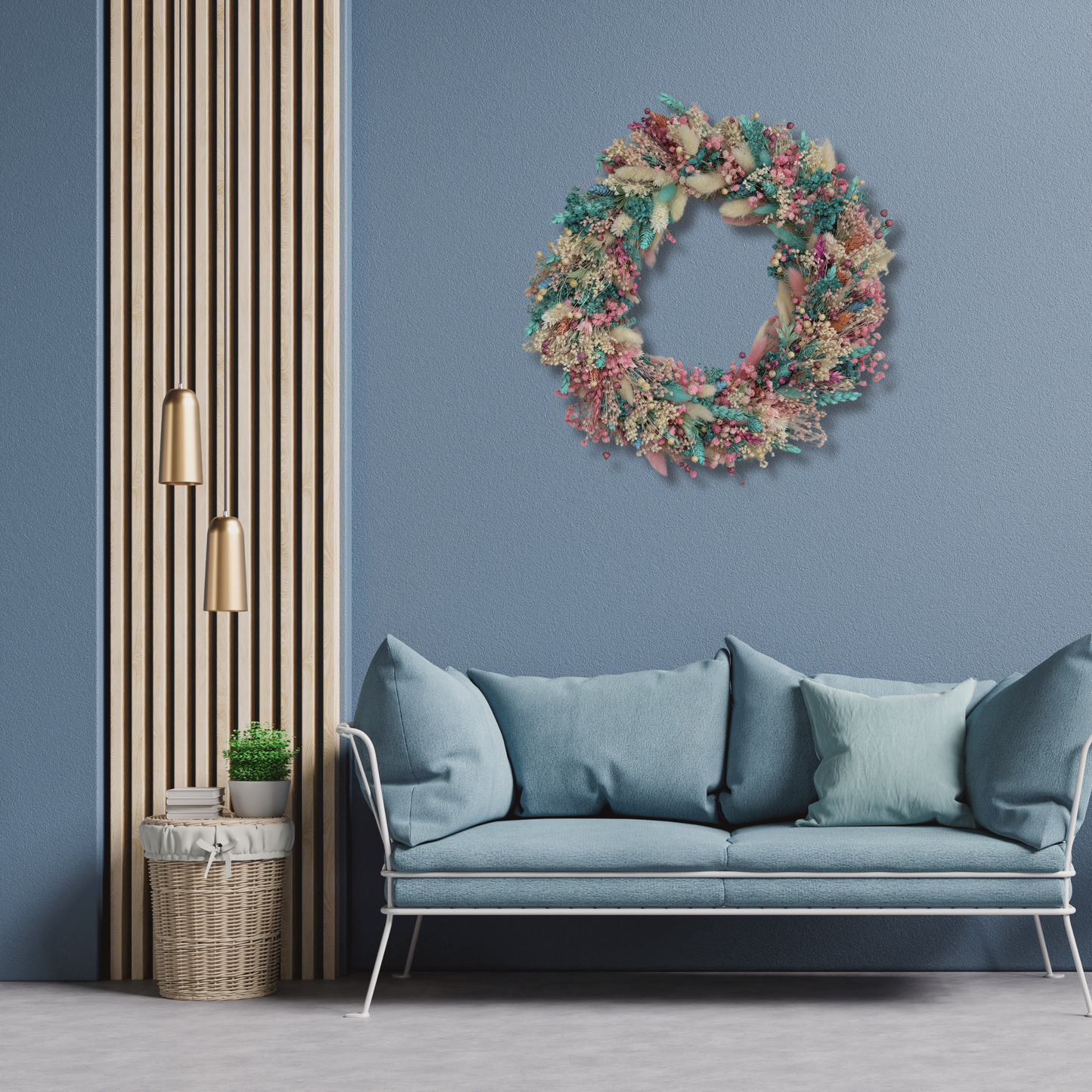 Pastel Meadow Wreath