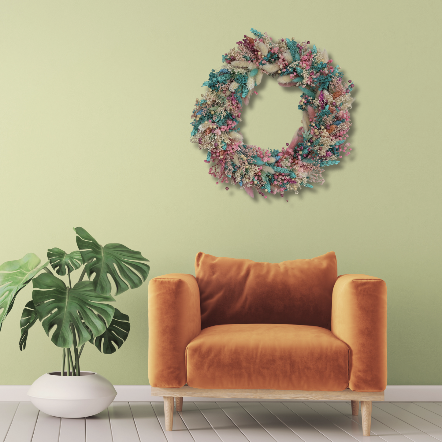 Pastel Meadow Wreath
