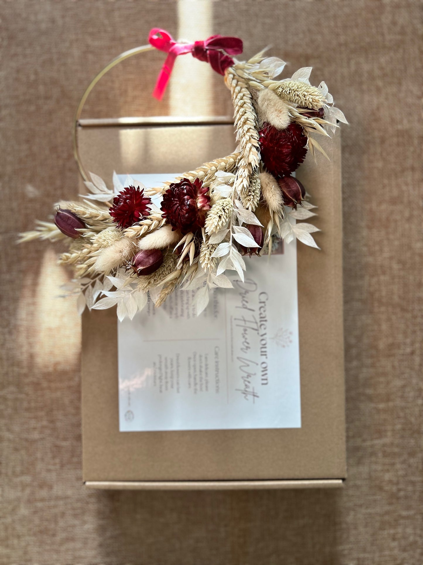 Half Moon Dried Wreath Kit – Make Your Own