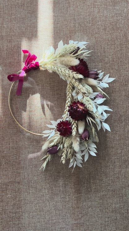 Half Moon Dried Wreath Kit – Make Your Own